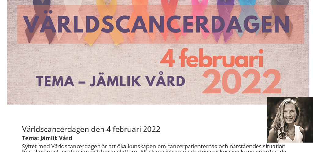Världscancerdagen Webbild 2022 4 Febr 16X9 2 Med Montage Lise Lott Eriksson