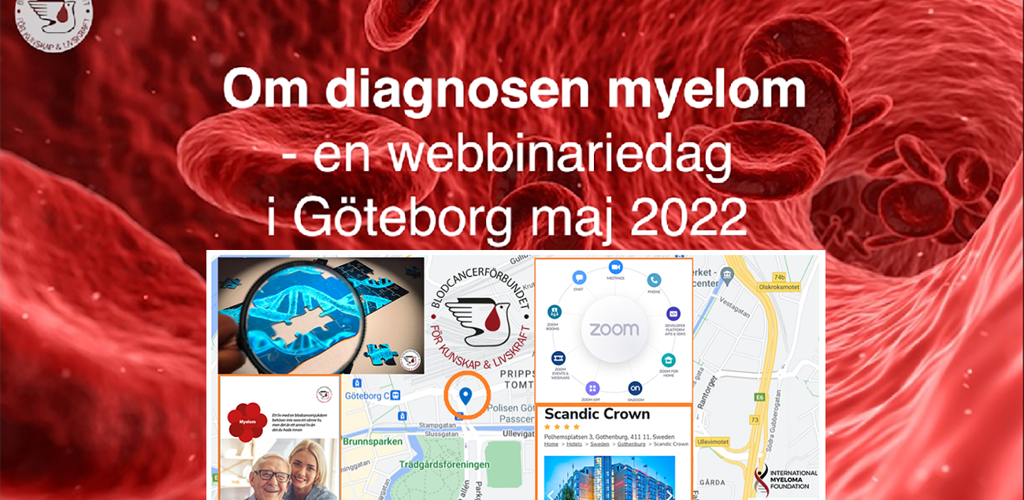 Startbild Video Myelomdagen I Göteborg 2022 Med Kart Och Loggomontage
