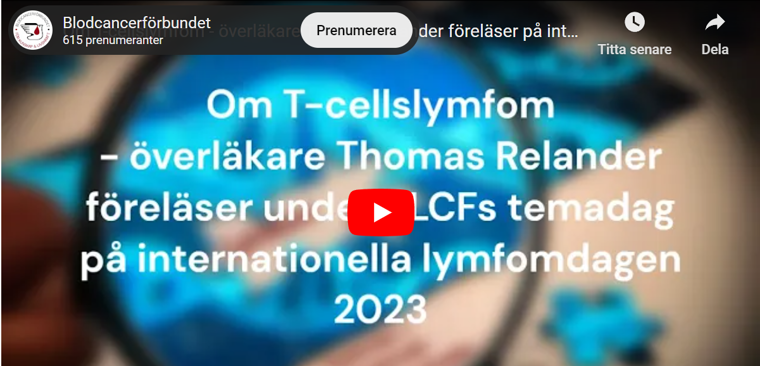 startbild t-cellslymfom thomas relander 2023